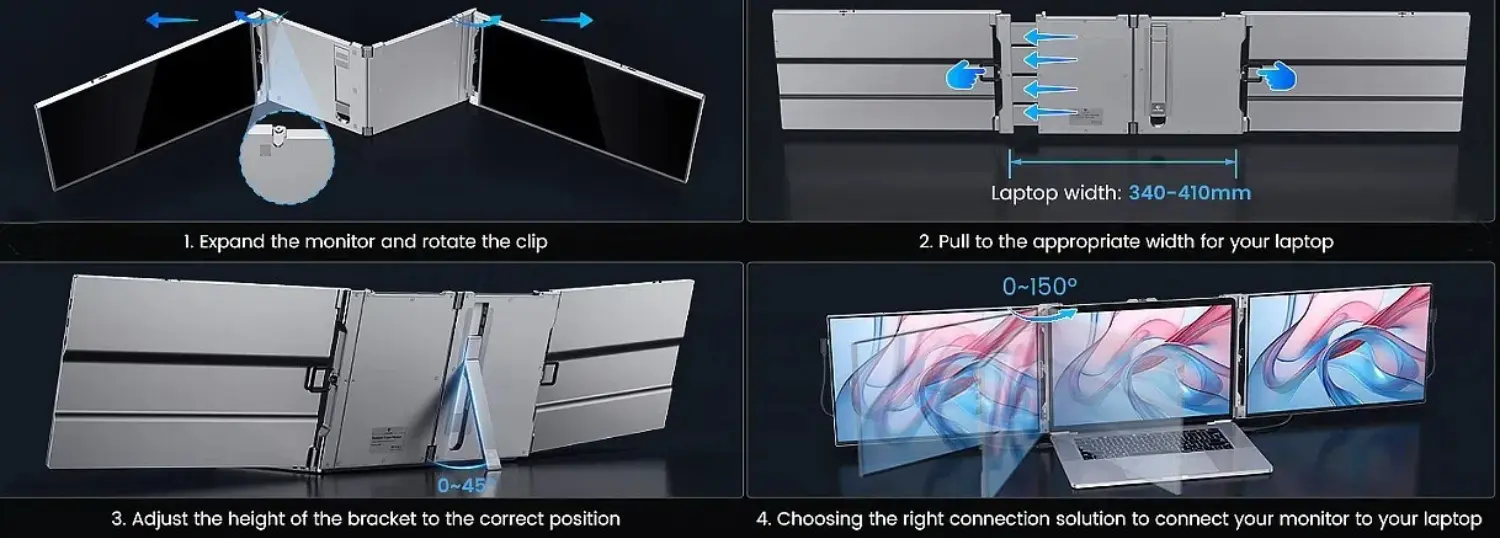 Portable Triple Monitor