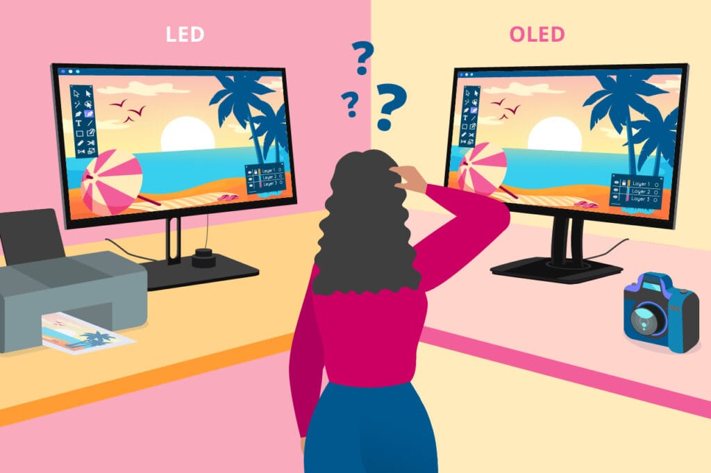 OLED Monitors vs. LED