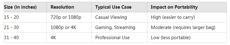 portable tv