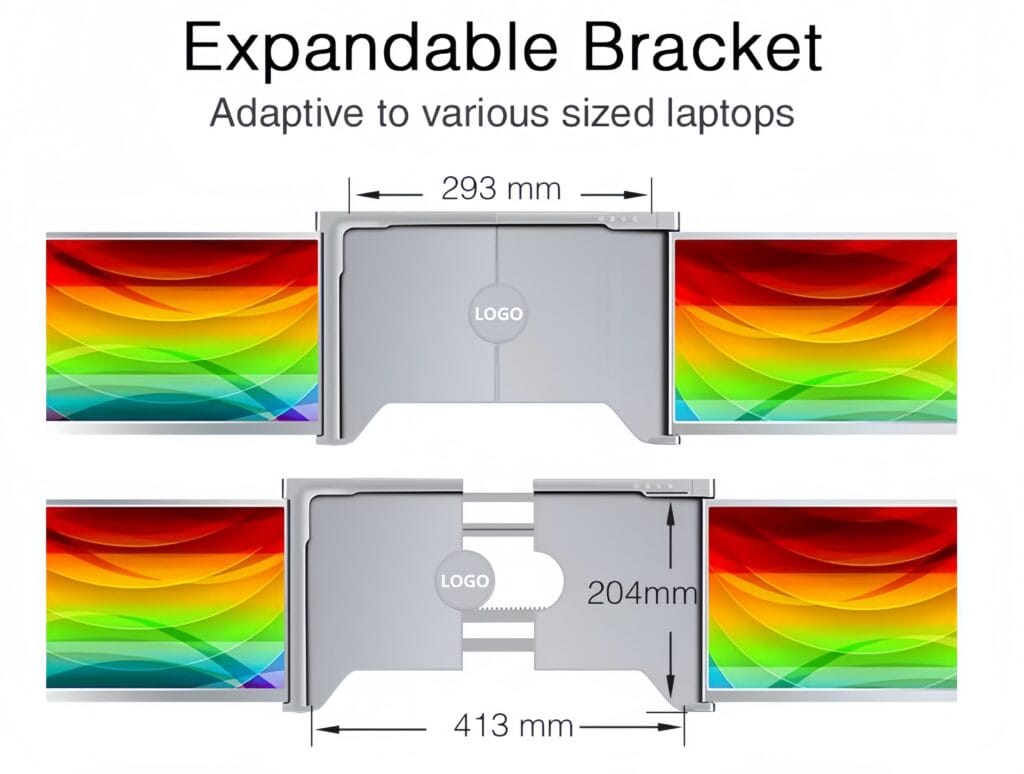 Laptop Screen Extenders Solution