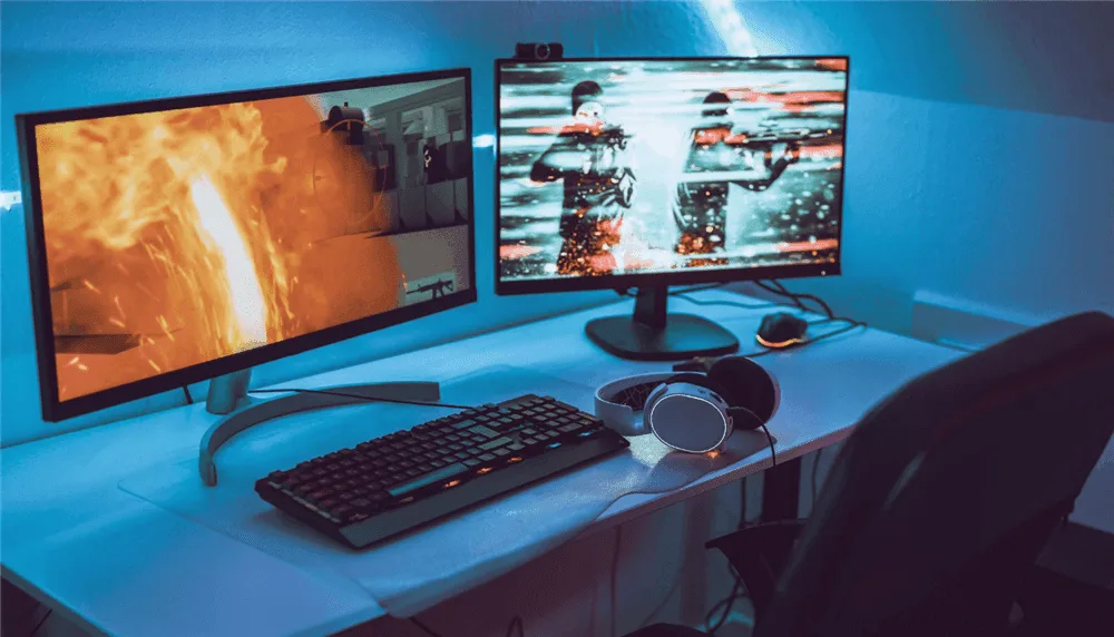 Dual-Screen Monitor