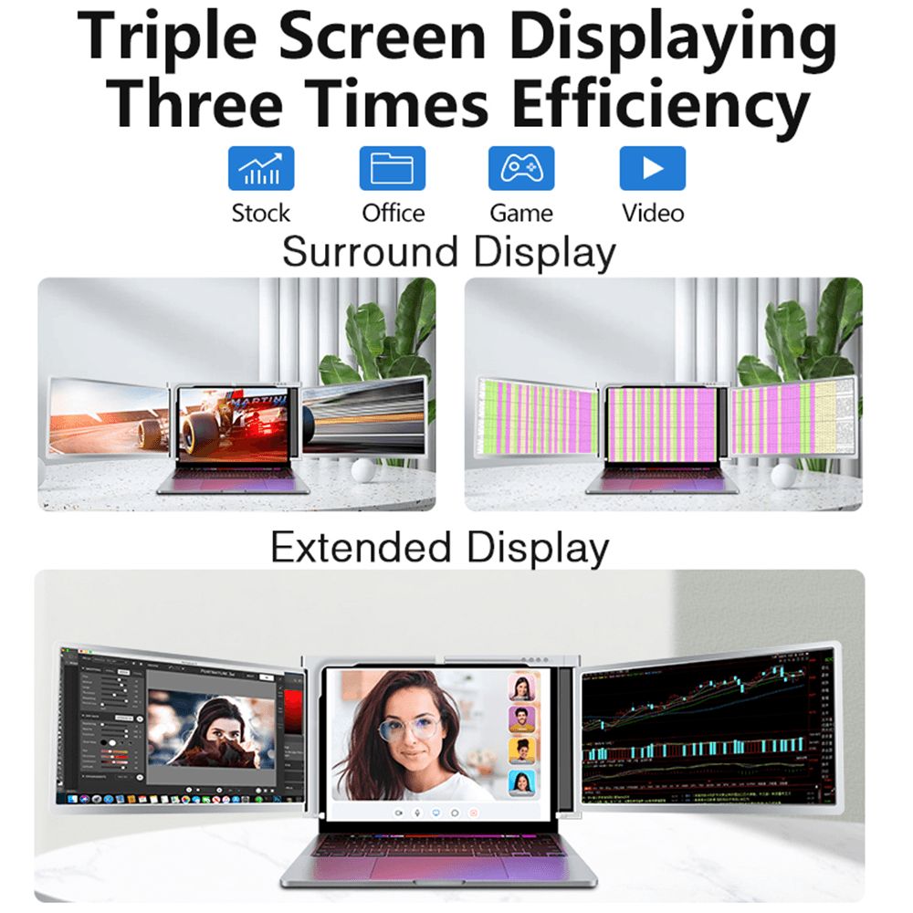 separate laptop monitor