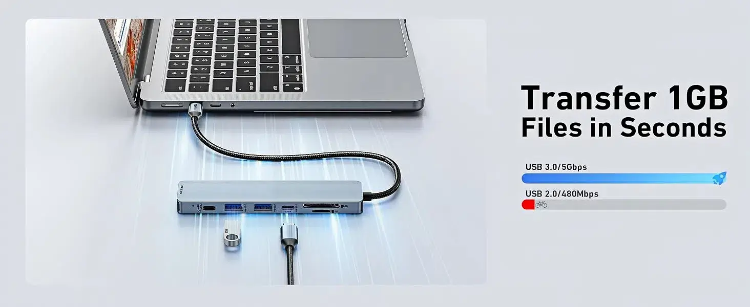 7 port USB 3.0 hub