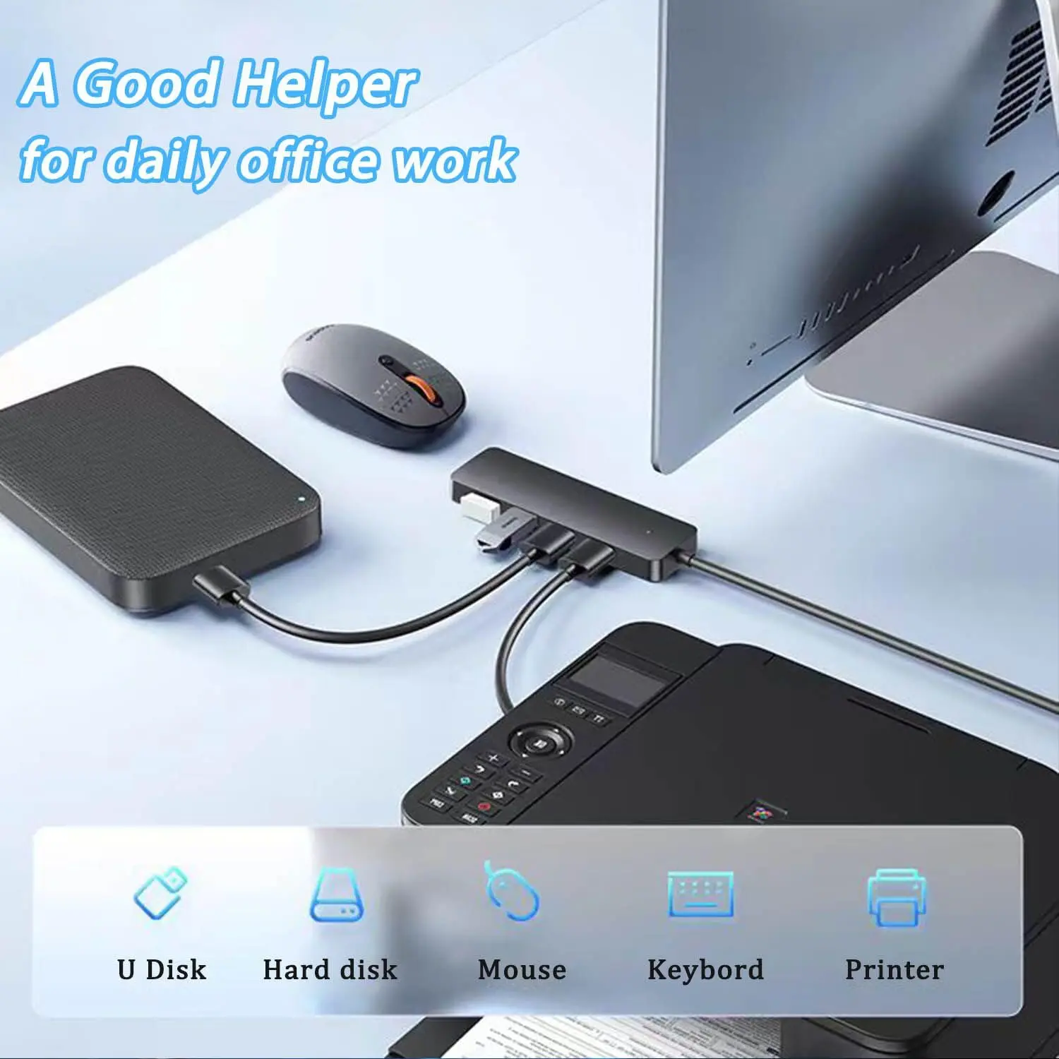 4 port USB hub