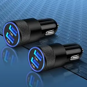 3.4A Fast Charging Cigarette Lighter Charger 2 Pack