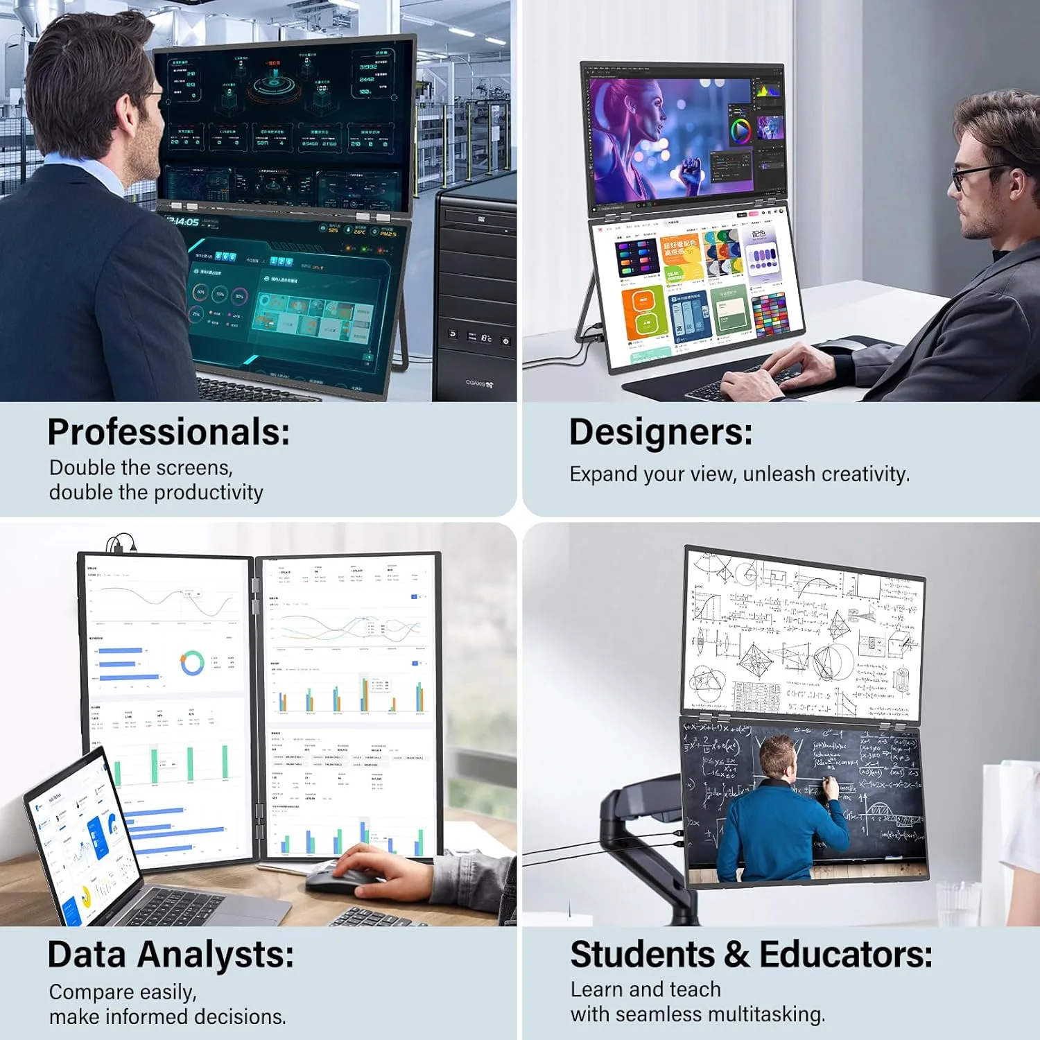 dual screens for laptop